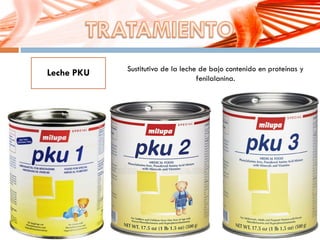 Sustitutivo de la leche de bajo contenido en proteínas y
fenilalanina.
Leche PKU
 