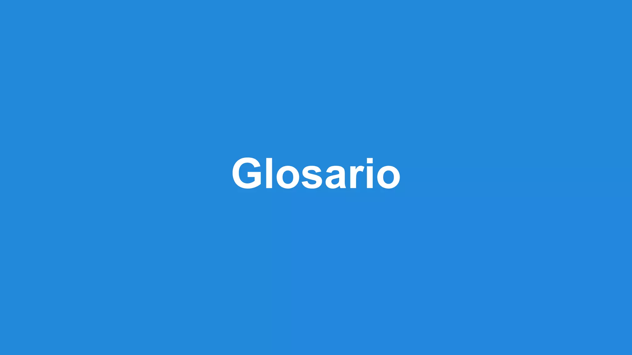 Glosario 
 