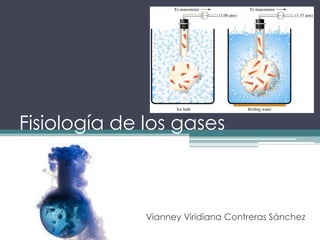 Fisiología de los gases



              Vianney Viridiana Contreras Sánchez
 