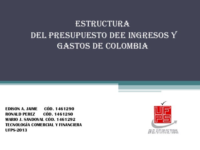 estructura del presupuesto ingresos