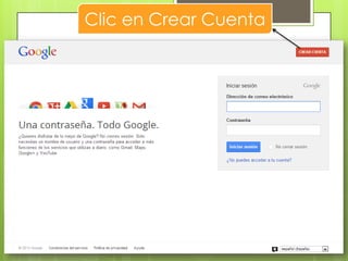 Clic en Crear Cuenta
 