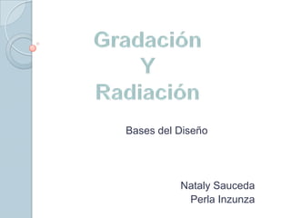Gradación  Y  Radiación                               Bases del Diseño Nataly Sauceda Perla Inzunza 