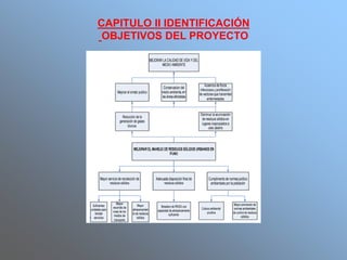 CAPITULO II IDENTIFICACIÓN
OBJETIVOS DEL PROYECTO
 