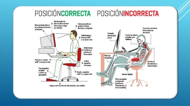 Posición Del Cuerpo Para La Digitación De Textos