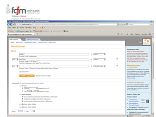 Programa de Formación de Usuarios
 