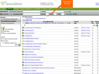 Total revista
  del área
 