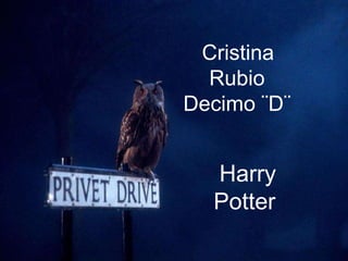 Cristina
Rubio
Decimo ¨D¨
Cristina Rubio
Decimo ¨D¨ Harry

Potter

 