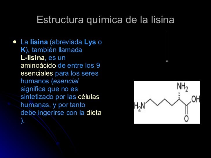 Formula Estructural De La Lisina