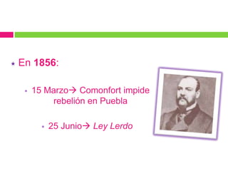27 Noviembre Ejército francés ataca Veracruz.183918 Marzo  Santa Anna, Presidente interino.