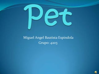 Miguel Angel Bautista Espindola
         Grupo: 4203
 
