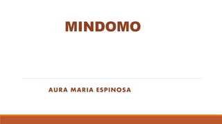 MINDOMO
AURA MARIA ESPINOSA
 
