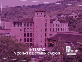INTERFAZ
Y ZONAS DE COMUNICACION
 