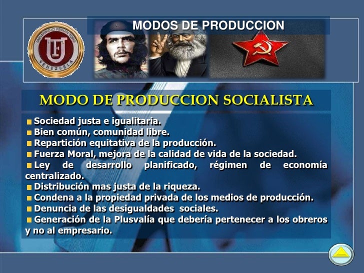Caracteristicas De Modo De Produccion Socialista
