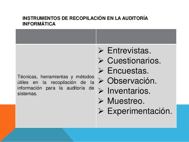 Procesos de Auditoria Informática