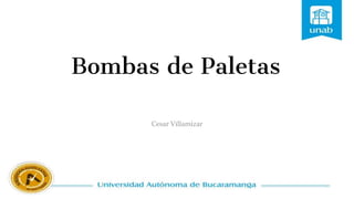 Bombas de Paletas
Cesar Villamizar
 