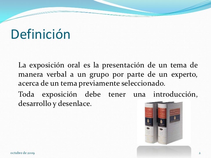 Exposicion Oral Y Objetivos