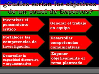 Un Panel Exposicion panel de expertos | PPTX