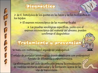 PARASITOSISLEISHMANIASISTransmitida por la picadura del flebótomo o mosquito simúlido.EpidemiologiaSíntomasDiagnosticoLos valles del sistema montañoso de la Costa.