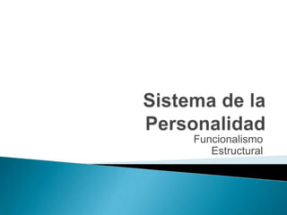 La CulturaEs   Un Sistema ordenado de símbolos Se convierten enObjetosQue orientan a:Los actoresSon componentes del:Sistema de la personalidadSistema Social
