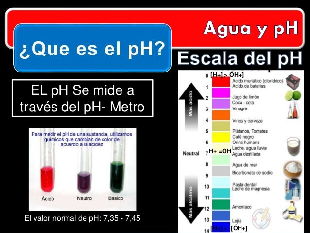 Agua y pH Bioquimica
