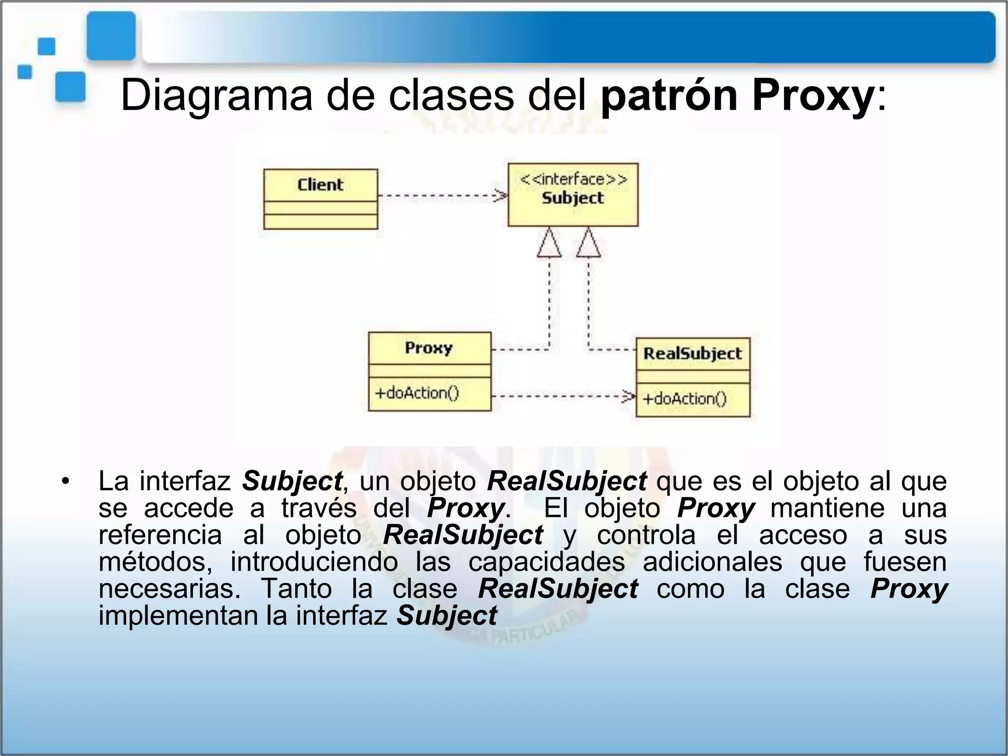 Patrones de diseño Proxy | PPTX