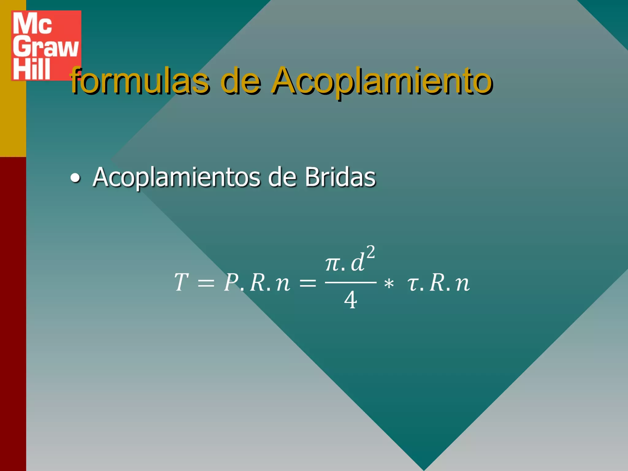 formulas de Acoplamientoformulas de Acoplamiento
 