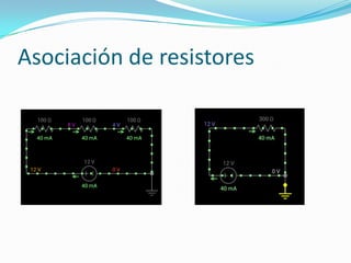 Asociación de resistores
 