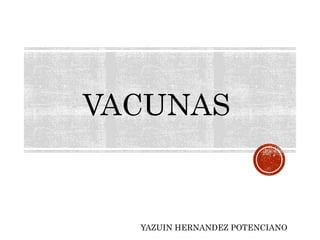 VACUNAS
YAZUIN HERNANDEZ POTENCIANO
 