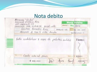 Nota debito
 