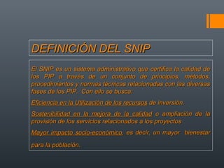 Exposicion snip | PPT