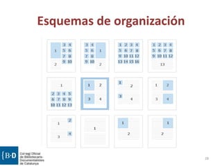 Esquemas de organización
28
 