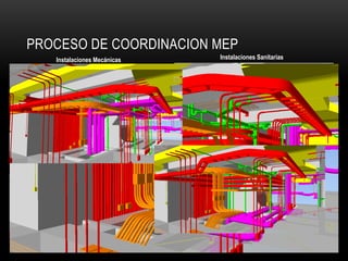 PROCESO DE COORDINACION MEP 
Instalaciones Mecánicas 
Instalaciones Sanitarias 
Telecomunicaciones 
Instalaciones Eléctricas  
