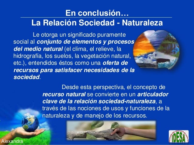 Organización de los Territorios « Relación Sociedad-Naturaleza