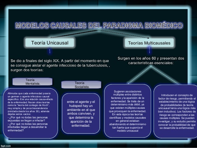 Teoria de la causalidad en epidemiologia