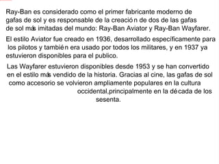 Exposicion ray ban | ODP