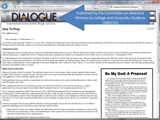 Another course by
Jon Dybdahl at
Andrews University
 