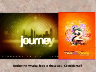 A place where our youth are invited to “experience”
or “encounter” God through prayer stations, the
silence, contemplative prayer, prayer rooms, etc.
 