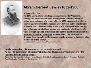 A few men, deeply affected by the excitement in the
religious world, imagined themselves to have received
special revelations from Heaven, and claimed to have
been divinely commissioned to carry forward to its
completion the Reformation which, they declared, had
been but feebly begun by Luther. In truth, they were
undoing the very work which he had accomplished. They
rejected the great principle which was the very
foundation of the Reformation,-- that the Word of God is
the all-sufficient rule of faith and practice; and for that
unerring guide they substituted the changeable,
uncertain standard of their own feelings and
impressions. By this act of setting aside the great
detector of error and falsehood, the way was opened for
Satan to control minds as best pleased himself. {GC88
186.2}”
...The fruit of the new teaching soon became apparent.
The people were led to neglect the Bible or to wholly cast
it aside. [GC pg. 185-187]
 