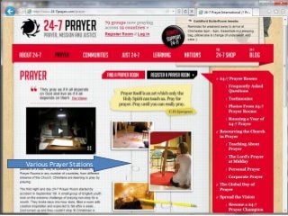 Various Prayer Stations
 