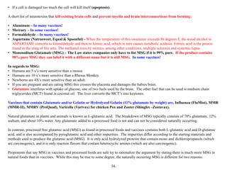 • If a cell is damaged too much the cell will kill itself (apoptosis).
A short list of neurotoxins that kill existing brai...