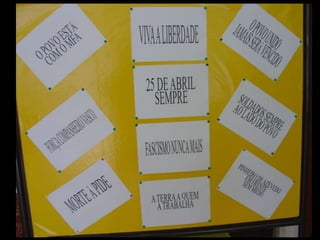 Exposição trabalhos alunos_25 de abril