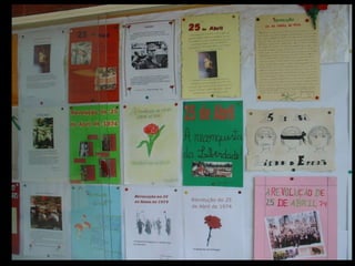 Exposição trabalhos alunos_25 de abril