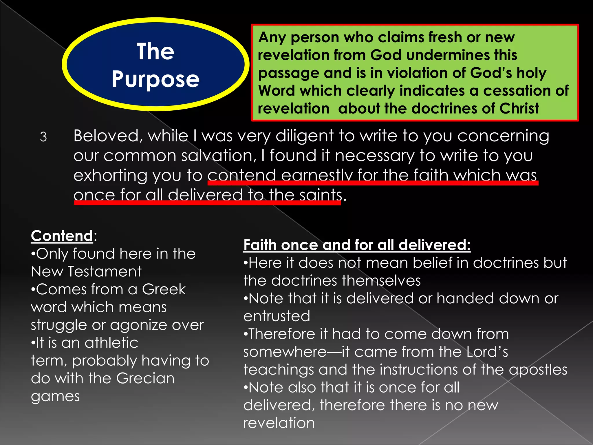 The Presentation of the Preserved