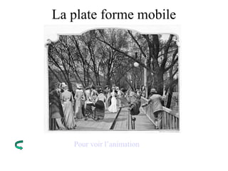 La plate forme mobile
Pour voir l’animation
 