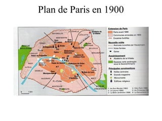 Plan de Paris en 1900
 