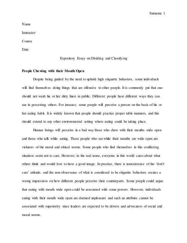 Expository Essay Expository Essay