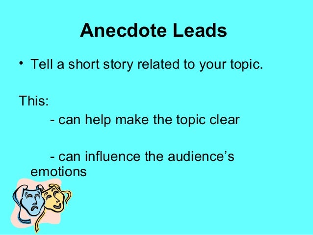 Summary lead examples image