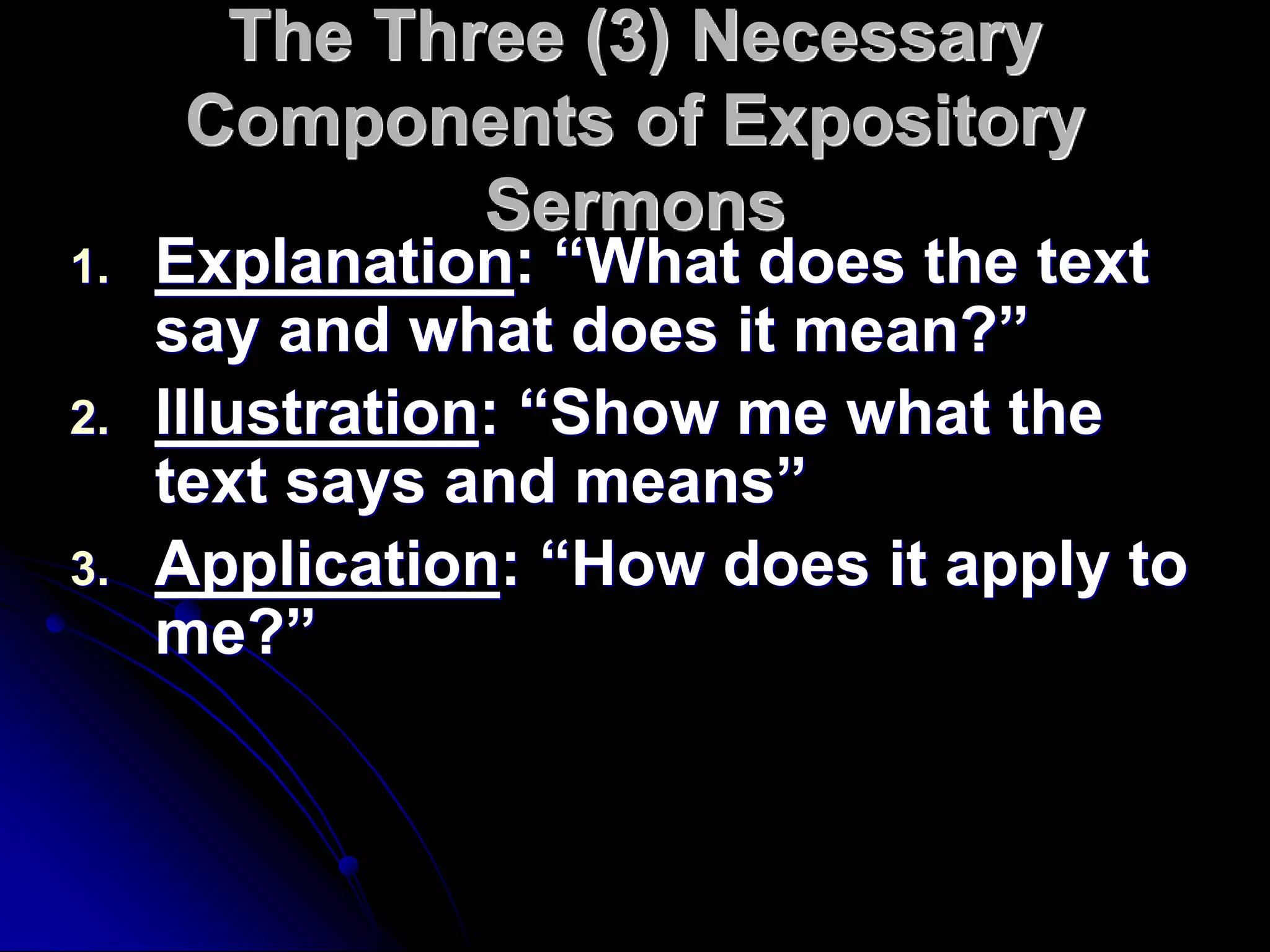 Expository Preaching, Lecture 3 (How, Part 2)