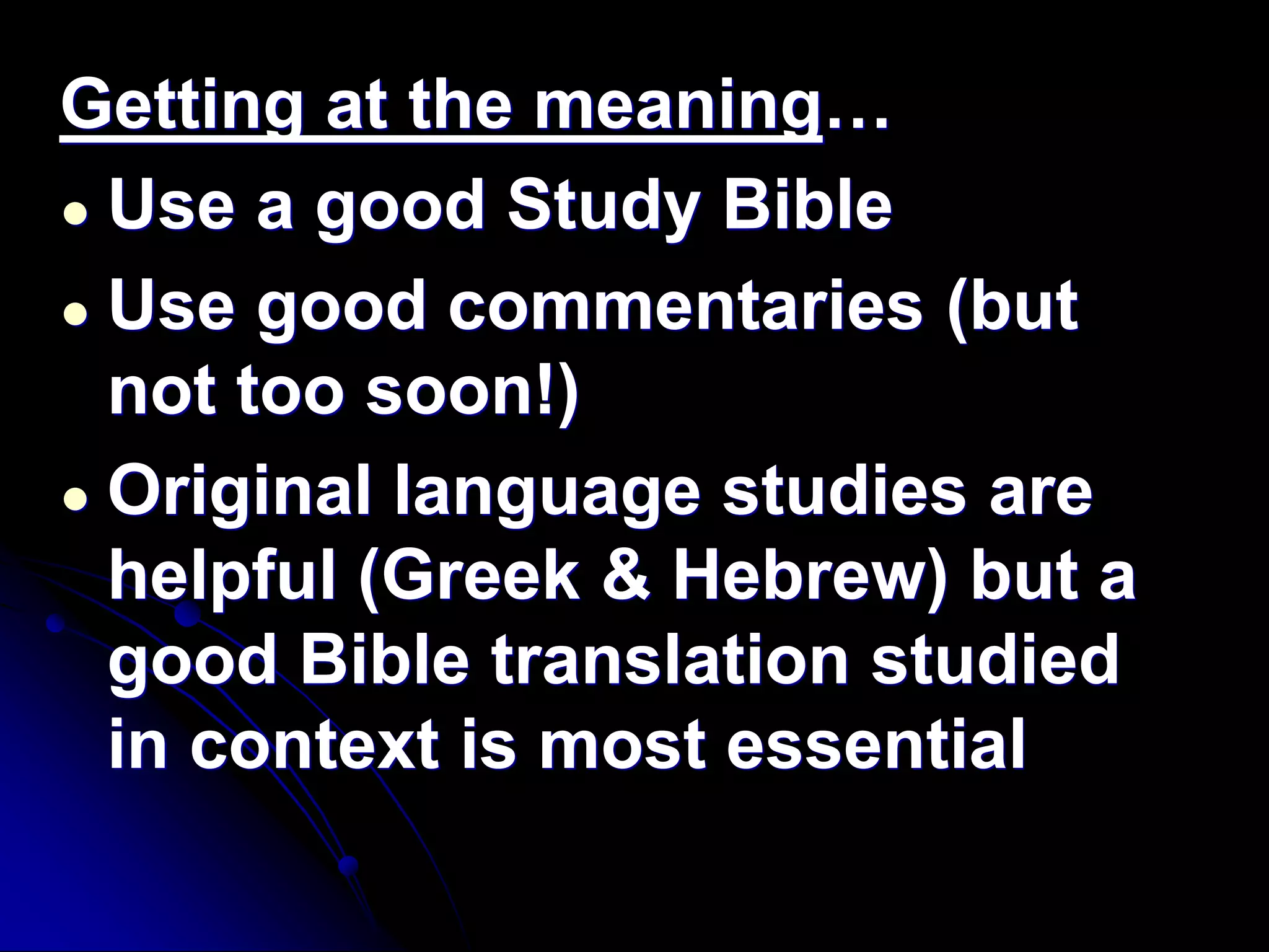 Expository Preaching, Lecture 3 (How, Part 2)