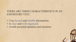 Understanding Expository Texts: Types, Structure, and Purpose in ...